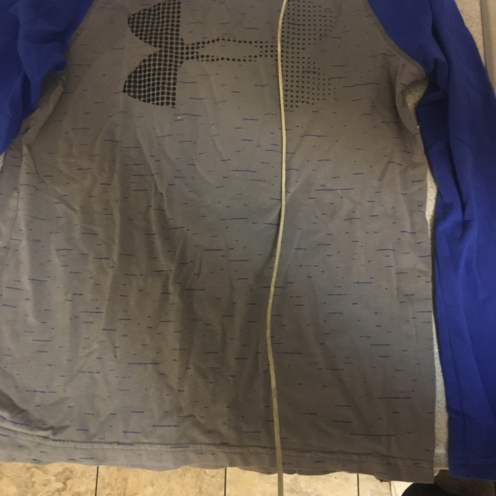 Blue and gray. Size YL. Like a 10/12. - Picture 3 of 4